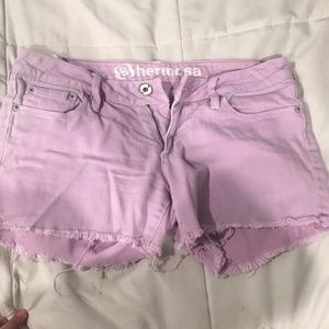 Light purple shorts